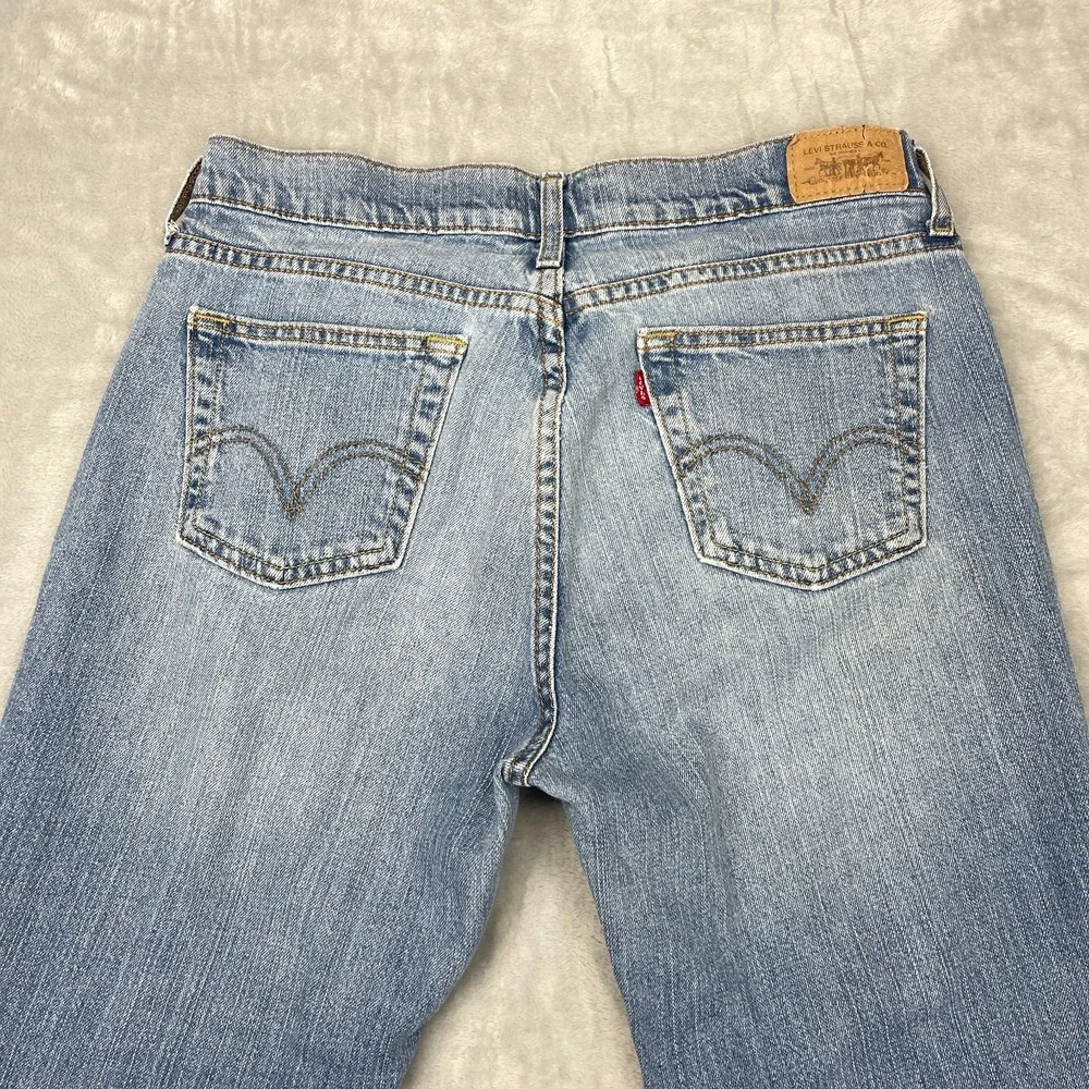 Vintage Levi's 505 Jeans Womens 10 Blue Denim Stretch Single Stitch Straight Leg